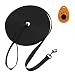Hi Kiss 6ft 30ft 50ft 100ft 160ft 200feet Black Extra Long Line Training Dog Leash - for Large,Medium and Small Dogs - Long Lead - Great for Training, Play, Camping, Or Backyard - 30FT