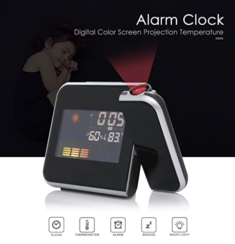 Reloj proyector de techo para ver la hora al despertar en el dormitorio 5