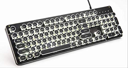 Clavier de jeu mécanique avec design punk et neuf effets lumineux colorés