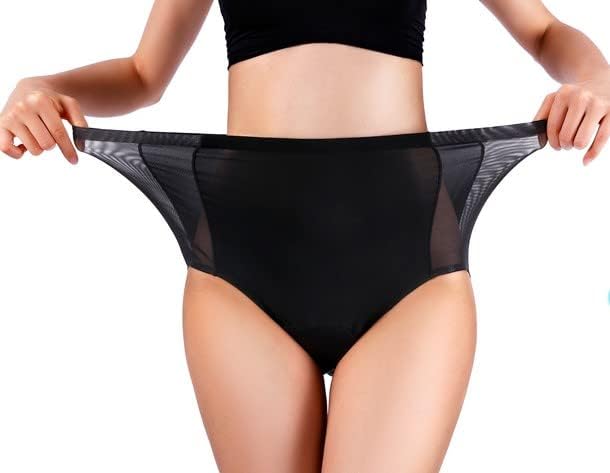 SHE-ILD Cotton Blend Period Panties| Period Underwear For Women & Teens| Menstrual Underwear (X-Large) Black (B09Y1YVPJS) Amazon Price History, Amazon Price Tracker