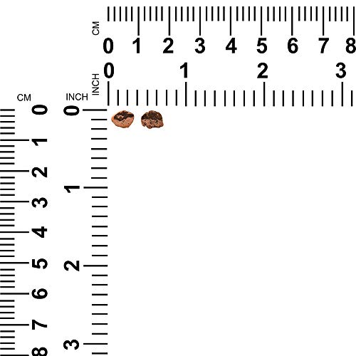 Starborn Copper Nugget With Sterling Silver Post Earrings #TOP4