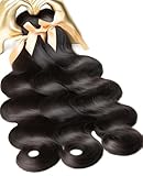 MLIP Raw Indian Human Hair Body Wave 3 Bundles, 3X Longer Lifespan, 100% Unprocessed Raw Hair, No Tangle & Shedding, Silky Soft After Multiple Washes, Natural Color 16 18 20 Inches