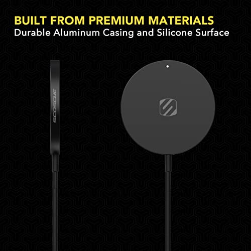 Scosche MSQP Magnetic Wireless Phone Charger, MagSafe Compatible Fast Charging Pad for iPhone 12, 13 and 14, Airpods, Earbuds with Wireless Charging Cases, & Other Wireless Charging Devices, Black by Scosche - Image 4