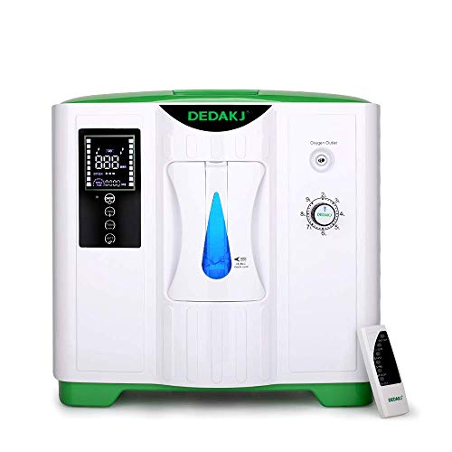 Image of DE-2AW 2L Portable Lightweight Oxygen Concentrator with inbuilt Nebulizer , Green, White