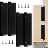 4 Pcs Bathroom Stall Privacy Strip, 17.3” X 3.8” Restroom Privacy Gap Cover, Black Restroom Partitions, Stall Gap Filler for Public Bathroom