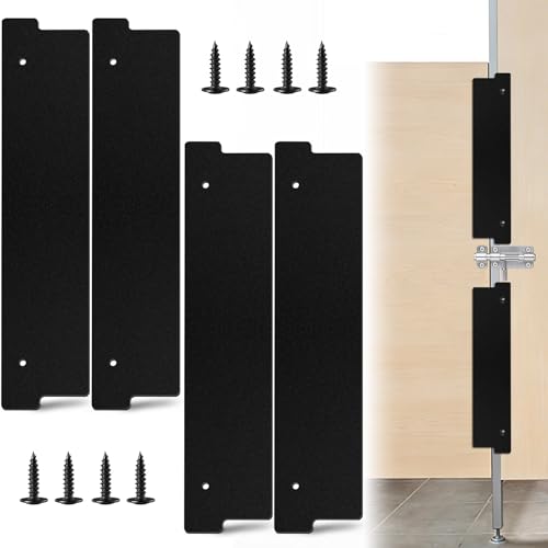 4 Pcs Bathroom Stall Privacy Strip, 17.3” X 3.8” Restroom Privacy Gap Cover, Black Restroom Partitions, Stall Gap Filler for Public Bathroom