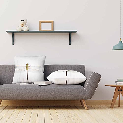 Beabes Pillow Covers Nature Dragonfly Insect Green Body 2 Sets,Decorative Throw Pillow Covers 18X18 Inch Soft Cushion Covers For Home Couch Living #TOP6
