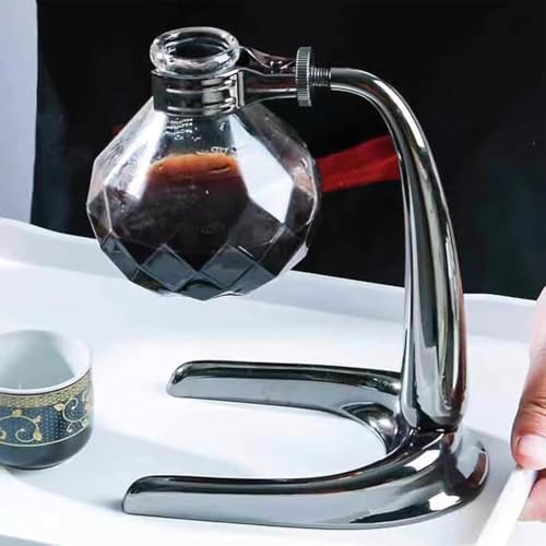 Tabletop Glass Siphon Pot, Vacuum Technology Syphon Coffee Maker with Hot Tea Maker Machine, Large Capacity & Perfect for Serving 3-4 Guests, Heat-Resistant, -30°C to 180°C for Home and Office 5 Tabletop Glass Siphon Pot, Vacuum Technology Syphon Coffee Maker with Hot Tea Maker Machine, Large Capacity & Perfect for Serving 3-4 Guests, Heat-Resistant, -30°C to 180°C for Home and Office