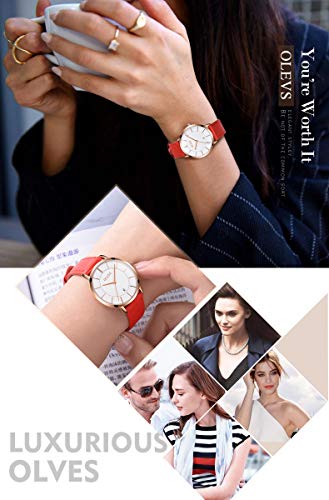 OLEVS Watch for Men Diamond Business Dress Analog Quartz Stainless Steel Waterproof Luminous Date Two Tone Luxury Casual Wrist Watch