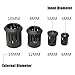 20PCS Plastic LED Lamp Socket Diode Clip Holder Shell Panel Display Bezel Mount Black 10mm
