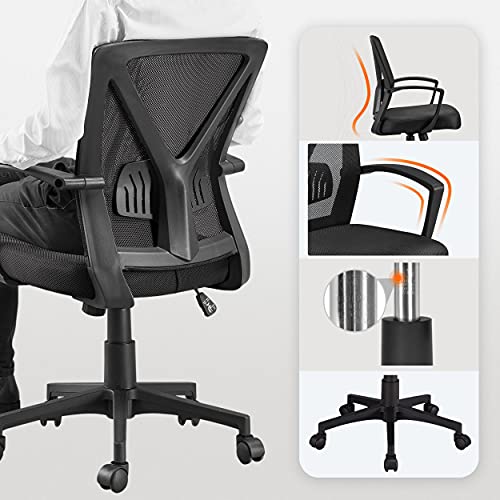 Sedia da Ufficio Scrivania Ergonomica Girevole a Rotelle Supporto Lombare Altezza Regolabile Portata 136 kg Reclinabile con Braccioli Nera - Sedia gaming - Immagine 6