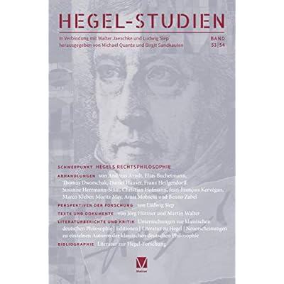Hegel-Studien Band 53/54