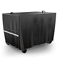 BBQMall Pizza Oven Cart Table Cover, Outdoor Grill Table Cover, Universal Waterproof Patio BBQ Grill Cart Stand Cover-53 X 25 X 32 Inch, Prep Table Cover for Keter Unity XL Portable Outdoor Table