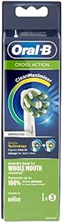 Oral-B CrossAction elektryczne końcówki do szczoteczek do zębów z technologią CleanMaximiser, 3 sztuki