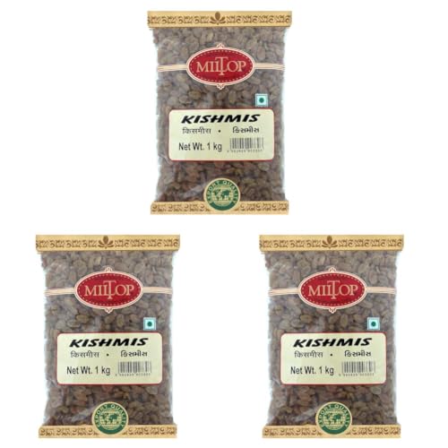 Image of Miltop Dried Kishmish, 1 KG (Pack of 3)