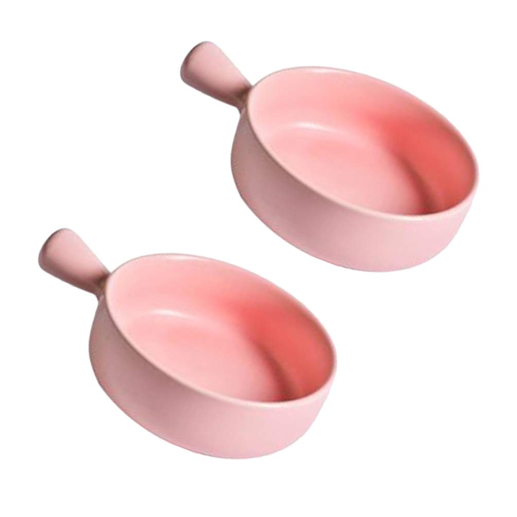 DOITOOL Pie Plates 2 Pcs Round Ceramic Plate Inspired Look Heat Resistant for Baking Serving