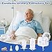 External Condom Catheters for Elderly Men Age 80, 24 Soft Latex, 5 Catheter Stabilization Devices, 750 & 1000 ml Catheter Leg Bags, 2000 ml Catheter Bags, 2 Rolls of Tape, for Male Incontinence