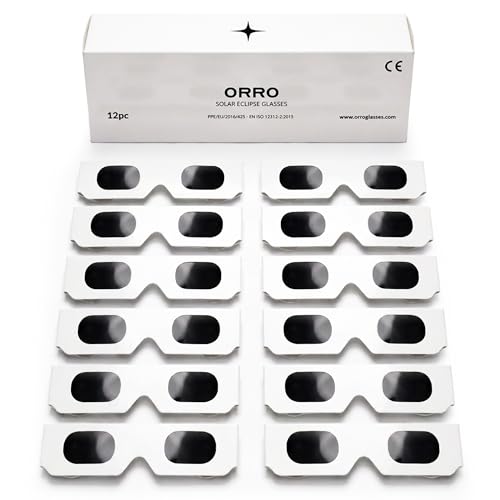 Lunettes de protection éclipse solaire ORRO homologuées pour vivre l'événement du 12 août 2026