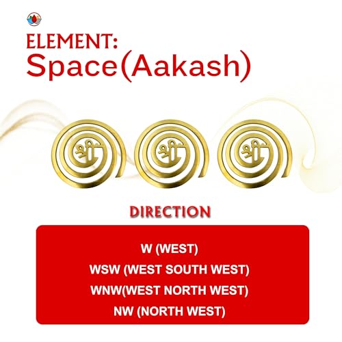 Image of Remedywala Vastu Brass Helix for North West Direction Remedy [11CM Approx] (3 Pieces)