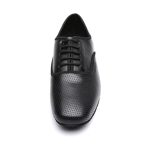 MSMAX Men's Black Ballroom Latin Performance Shoes Waltz Modern Dancing Practice Shoe by MSMAX - Image 3