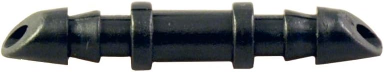 xGarden 1/4" Straight Barbed Connector Fitting for Hydroponics and Drip Tubing - 60 Units per Bag