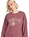 Volcom Women's Stone Crew Fleece Sweatshirt, Vintage Brown