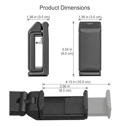 Ergonomadic Hands-Free Airplane Phone Holder - Eye-Level Travel Mount for Flight Tray Table, Portable Clip-On Stand for Desk, Train, Luggage - Travel Essentials by Ergonomadic - Image 9