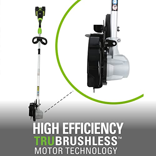 Greenworks 48V (24V x 2) 8-Inch Brushless Edger, (2) 4Ah Batteries and 4A Dual Port Charger Included, ED48L4410 by Greenworks - Image 3