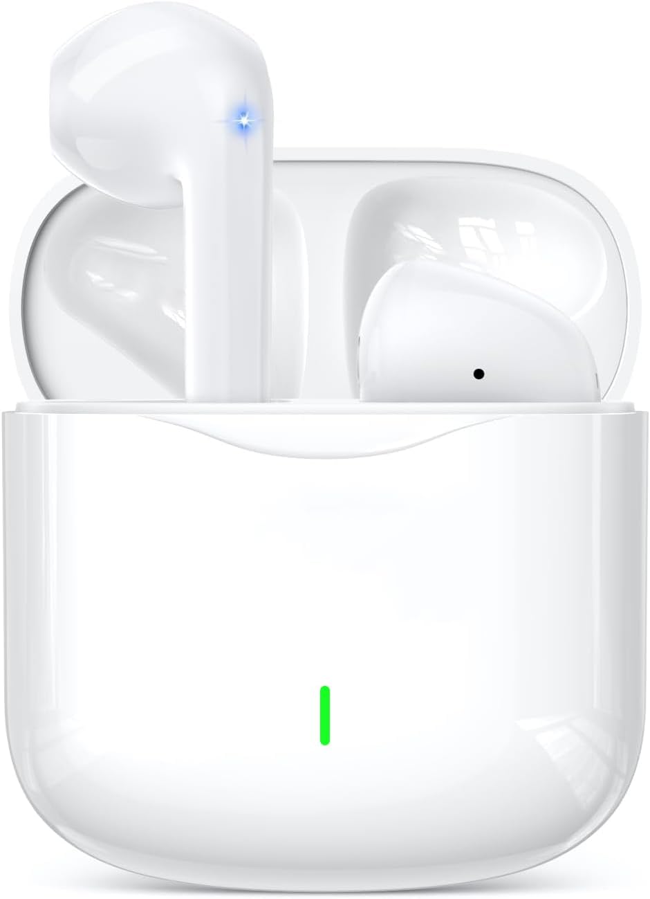 In-Ear Wireless Earbuds,2026 New Bluetooth 5.3 Wireless Headphones with Noise Cancelling Mic,3D Stereo Deep Bass Bluetooth Earphones,48H Playtime,IPX8 Waterproof,Sports Bluetooth Headphones for iPhone