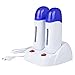 LIARTY New Effective 2pcs Electric Rolling Epilator Cartridge Double Depilatory Heater Waxing Paper Hair Removal (Blue)