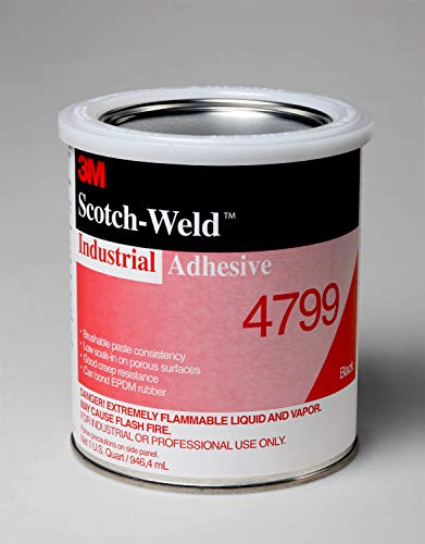 3M Industrial Adhesive 4799, Black, 1 Quart Can