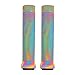ZHANGWY Yang Store Poignées de Scooter poignées de vélo 145mm Soft Soft Longneck Barres compatibles avec des poignées de Scooter Pro BMX Barres de vélos Noir amp Blanc (Color : Rainbow)
