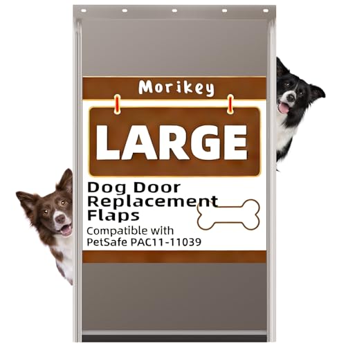 Morikey Large Dog Door Replacement Flap with Screws, Compatible with