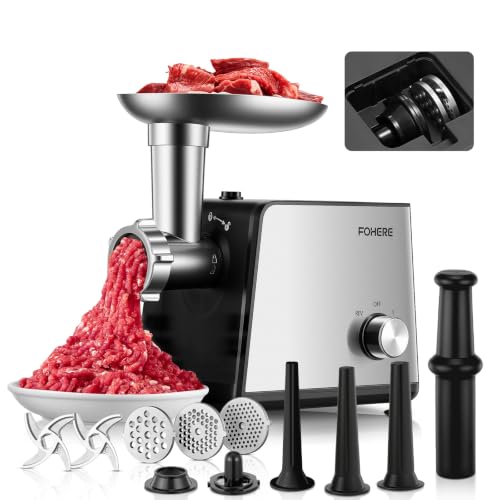 Image of FOHERE 3200W Peak Power Household Meat Grinder