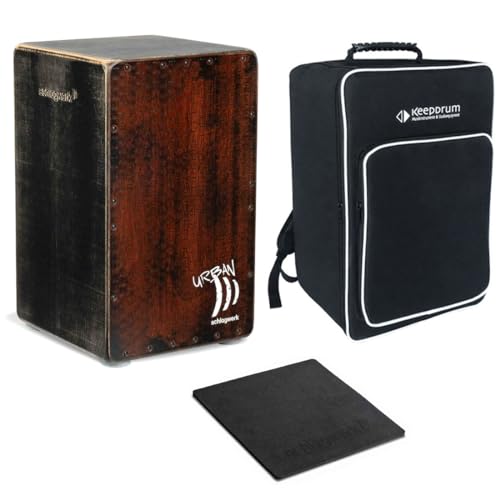 Schlagwerk CP5210 Urban OS Cajon Old Red + keepdrum Trage-Tasche