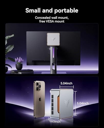 undefined KAMRUI Hyper H2 Mini Gaming PC, in-tel Core i9-11900H (Beat 1195G7/5825U, up to 4.9GHz) 32GB RAM 1TB SSD Mini Desktop Computers, Triple 4K Display 6*USB3.2, USB-C, HDMI, DP, WiFi6, BT5.2, Office Home の商品画像 7
