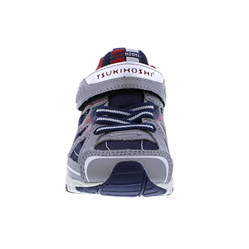 TSUKIHOSHI STORM Kids Shoes - Strap-Closure Machine-Washable Kids and Toddler Shoes with Wide Toe Box & Slip-Resistant, Non-Marking Outsoles, Steel/Cobalt - 11 Toddler (1-4 years)3