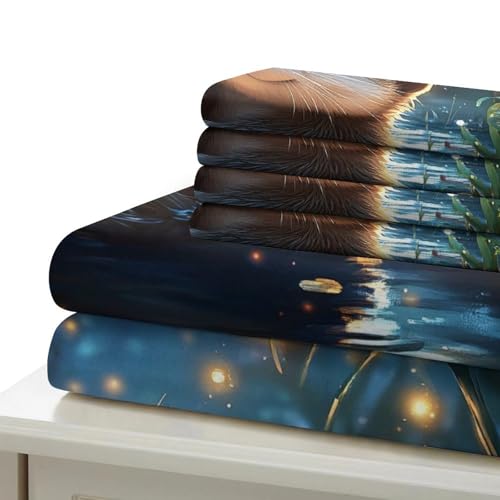 Housse de couette loutre 260x220 cm en microfibre avec 2 taies d'oreiller - 7