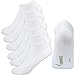 Produktbild Happy Bavaria 6 Paar Sneaker Socken Herren 39-42 Bambus weiss Bambussocken Damen weisse Herrensocken 39-42 40 41 42 Füßlinge Sneaker (weiß, 39-42)