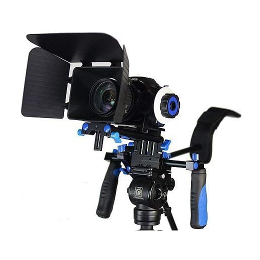 Morros DSLR Rig Movie Kit Shoulder Mount Rig with Follow Focus and Matte Box for All DSLR Cameras and Video Camcorders