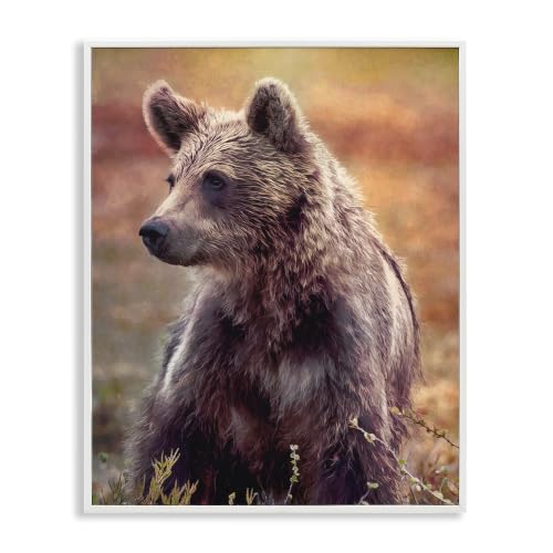 Baby Bear Forest Habitat, 24 x 30 Inch Framed Giclée Print