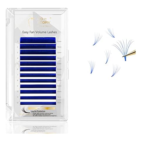 Extensiones de Pestañas Volumen Ruso Colores Cluster 3D 4D 5D-20D Naturales Blando Suave Cover