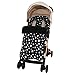 SONARIN Saco Silla de Paseo universal,Protección antideslizante,Cosy Toes,Forro Polar térmico Deluxe(Negro)