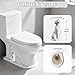 2Packs Toilet Bolt Covers Decorative White Dog Tall Toilet Bolt Caps, Ceramic Toilet Screw Cover Caps for Bathroom Decor, Toilet Caps for Bottom of Toilet, Easy Installation