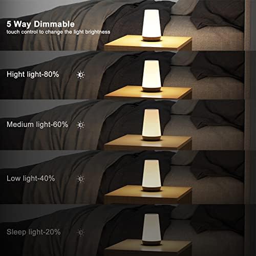 Amouhom Night Light Lamp,LED Table Touch Lamps for Bedroom- Small Bedside Lamp for Baby Warm White Light with Remote Control Kids Lamp for Living Room Adults Table Lamp for Office Gifts for Girls Boys 3 413FByR8wKL. AC