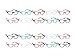 2 Set of 10 Amscan Classic 50s Cat Eye Glasses bundled by Maven Gifts