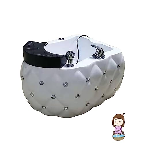 Foot Massager Pedicure Bowl Footbath Barrel Massage Foot Bath Colorful Lamp Footbath Pedicure Kit Foot Spa Acrylic Pedicure Sink Massage Foot Used In Beauty Salons And Nail Salons ( Size : Single bath