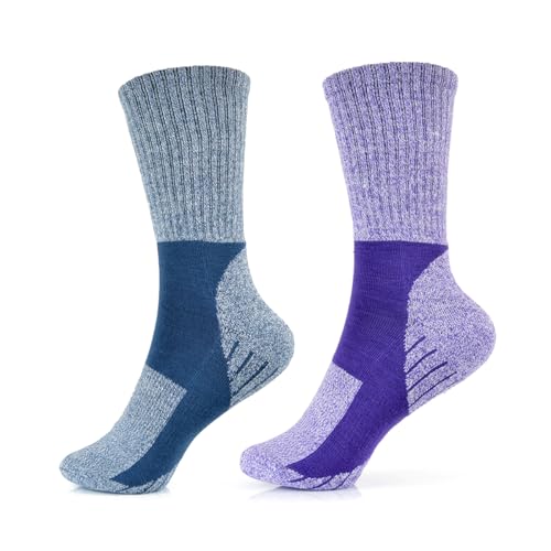 SOCKSVILLE 2 Pack Hiking Socks Women