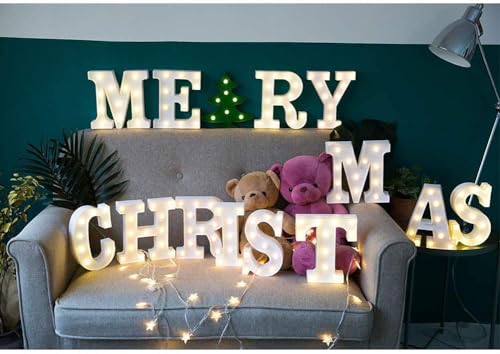 Image of Desidiya LED Marquee Alphabet Letter Light Sign - Illuminated Decorative Wall Hanging for Birthday, Anniversary & Party Decor (Letter-F)