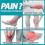 BLUEENJOY Copper Compression Socks for Women & Men (6 pairs) - Best Support for Nurses, Running, Hiking, Recovery - Image 2